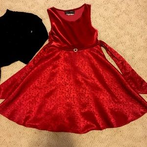 Emily West Red Christmas Dress - Girl’s Size 6